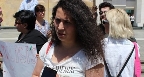 Лейла Мустафаева, жена Афгана Мухтарлы. Фото Инны Кукуджановой для &laquo;Кавказского узла&raquo;