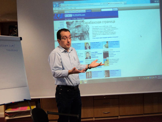  Фамиль Исмайлов рассказывает о Карабахской странице, находящейся на сайте ВВС