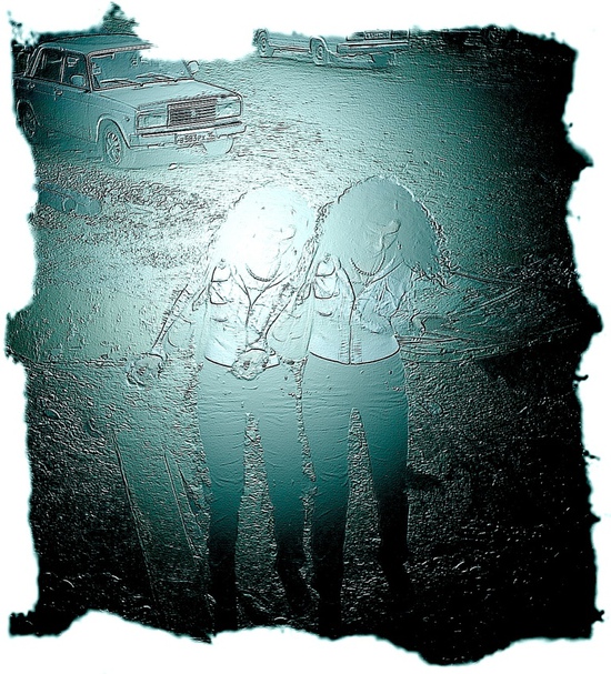 Например,  вполне возможно будет   выставленна  картина &ndash; барельеф  &laquo;Девушка переходящая канаву&raquo;  