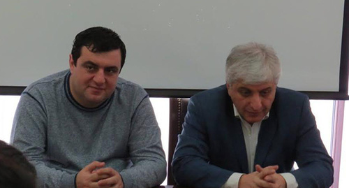 Бинке Анисимов и Карен Мкртчян на презентации фильма. Фото Тимура Исаева для "Кавказского узла" Бинке Анисимов и Карен Мкртчян на презентации фильма. Фото Тимура Исаева для "Кавказского узла"