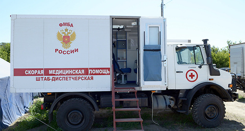 Скорая медицинская помощь в лагере беженцев с Украины. Ростовская область. Фото Олега Пчелова для "Кавказского узла" Скорая медицинская помощь в лагере беженцев с Украины. Ростовская область. Фото Олега Пчелова для "Кавказского узла"