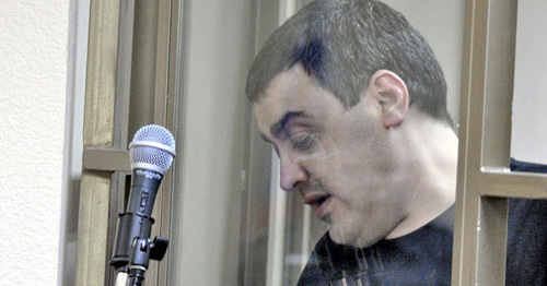 Подсудимый Зубаир Мутаев в зале суда. Фото Олега Пчелова для "Кавказского узла" Подсудимый Зубаир Мутаев в зале суда. Фото Олега Пчелова для "Кавказского узла"