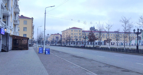 Проспект Путина в Грозном. Фото Магомеда Магомедова для "Кавказского узла" Проспект Путина в Грозном. Фото Магомеда Магомедова для "Кавказского узла"