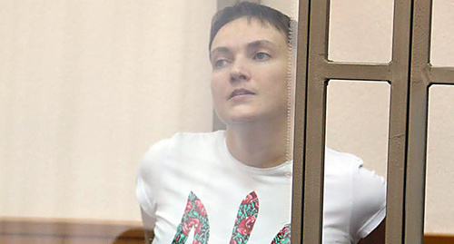 Надежда Савченко в Донецком городском суде, 2 февраля 2016 года. Фото Константина Волгина для "Кавказского узла" Надежда Савченко в Донецком городском суде, 2 февраля 2016 года. Фото Константина Волгина для "Кавказского узла"