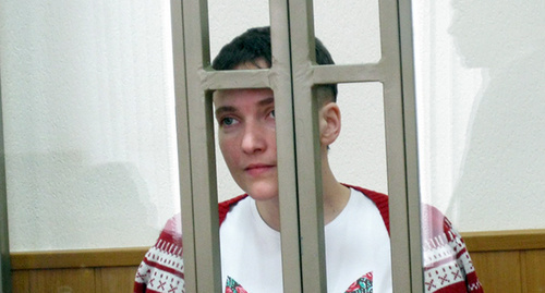 Надежда Савченко в здании городского суда Донецка. Фото Константина Волгина для "Кавказского узла" Надежда Савченко в здании городского суда Донецка. Фото Константина Волгина для "Кавказского узла"