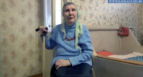 Лидия Петрова. Кадр из видеосюжета "Кавказского узла" Лидия Петрова. Кадр из видеосюжета "Кавказского узла"