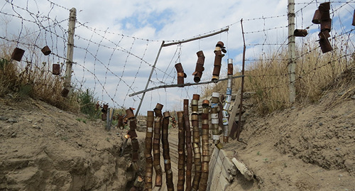 Передовая линия в одном из направлений линии соприкосновения карабахских и азербайджанских войск. Фото Алвард Григорян для "Кавказского узла"