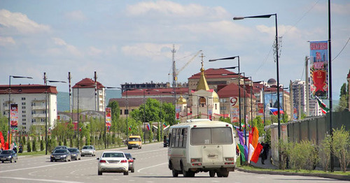 Грозный, проспект Путина. Фото магомеда Магомедова для "Кавказского узла" Грозный, проспект Путина. Фото магомеда Магомедова для "Кавказского узла"