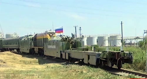 Бронепоезд железнодорожных войск. Фото: стоп-кадр видео http://function.mil.ru/news_page/country/more.htm?id=12050866@egNews Бронепоезд железнодорожных войск. Фото: стоп-кадр видео http://function.mil.ru/news_page/country/more.htm?id=12050866@egNews