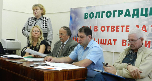пресс-конференция гражданских активистов в Волгограде 6 октября. Фото Татьяны Филимоновой для "Кавказского узла" пресс-конференция гражданских активистов в Волгограде 6 октября. Фото Татьяны Филимоновой для "Кавказского узла"