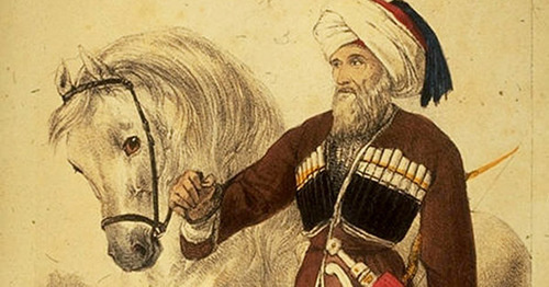 Тугужоко Кизбеч Шеретлуко - военный предводитель черкесов в 1810— 1839 гг. James Stanislaus Bell (1797-1858). Фото https://ru.wikipedia.org/ Тугужоко Кизбеч Шеретлуко - военный предводитель черкесов в 1810— 1839 гг. James Stanislaus Bell (1797-1858). Фото https://ru.wikipedia.org/