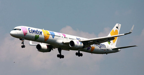 Самолет авиакомпании Condor airlines. Фото https://ru.wikipedia.org Самолет авиакомпании Condor airlines. Фото https://ru.wikipedia.org