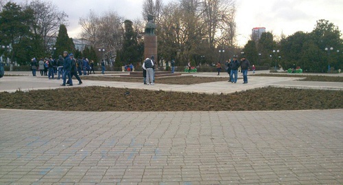 Выбранное махачкалинскими активистами место для митинга. Фото: Vk.com/dimon_mkala Выбранное махачкалинскими активистами место для митинга. Фото: Vk.com/dimon_mkala