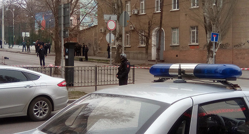 Перекрытая Социалистическая улица в Ростове-на-Дону
Фото Константина Волгина для "Кавказского узла" 