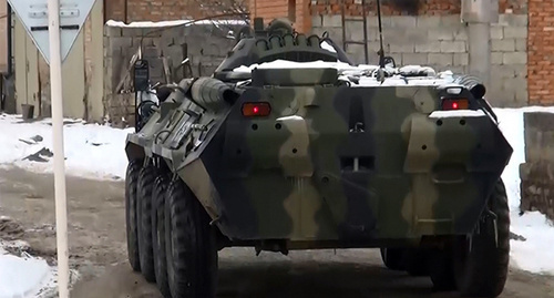 Спецтехника во время спецоперации в Нальчике   Фото http://nac.gov.ru/kontrterroristicheskie-operacii/v-dagestane-v-rezultate-kto-neytralizovany-troe.html