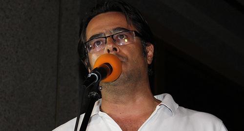 Член политсовета "Новая Армения", политолог Андриас Гукасян. Фото Тиграна Петросяна для "Кавказского узла"

