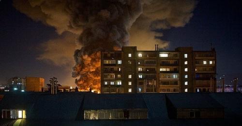 Пожар в Тбилиси 27 февраля. Фото: Alexander Imedashvili, https://sputnik-georgia.ru

