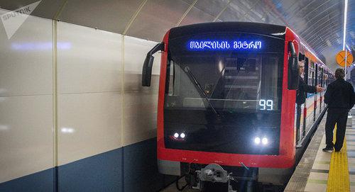 Поезд тбилисского метро. Фото Sputnik / Denis Aslanov
