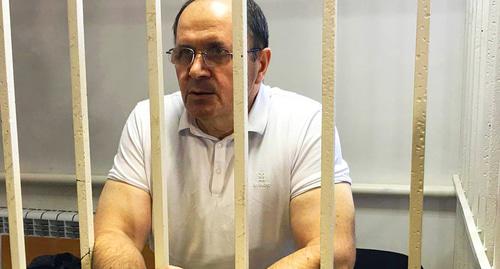 Оюб Титиев в зале суда. Фото Патимат Махмудовой для "Кавказского узла"
