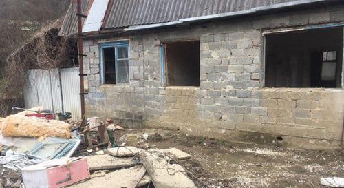 Дом Ольги Мезерицкой после наводнения. Село Кривенковское, 21 марта 2019 года. Фото Анны Грицевич для "Кавказского узла" Дом Ольги Мезерицкой после наводнения. Село Кривенковское, 21 марта 2019 года. Фото Анны Грицевич для "Кавказского узла"