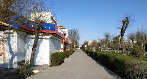 Элиста во время карантина. Фото Бадма Бюрчиев для "Кавказского узла"