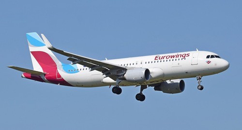 Самолет компании Eurowings. Фото Adrian Pingstone https://ru.wikipedia.org/wiki/Eurowings Самолет компании Eurowings. Фото Adrian Pingstone https://ru.wikipedia.org/wiki/Eurowings