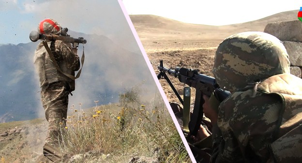 Военнослужащий армянской армии, военнослужащий армии Азербайджана. Кадры видео https://www.youtube.com/watch?v=2xhgusqFBYQ, пресс-службы МО Азербайджана 
Azərbaycan Respublikası Müdafiə Nazirliyi https://www.youtube.com/watch?v=2xhgusqFBYQ