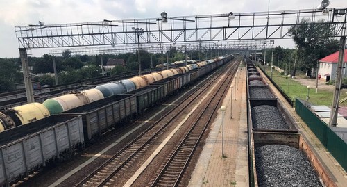 Железнодорожная станция Гуково, Ростовская область, 22.08.2021. Фото корреспондента "Кавказского узла" Железнодорожная станция Гуково, Ростовская область, 22.08.2021. Фото корреспондента "Кавказского узла"
