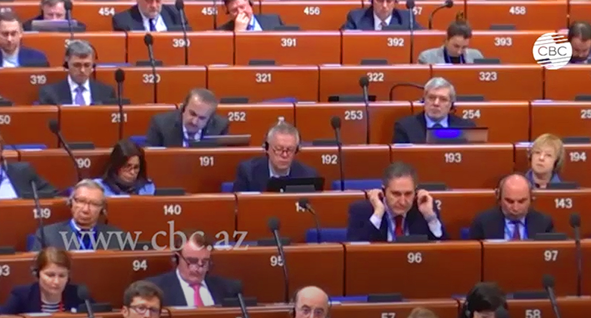 Участники зимней сессии Парламентской ассамблеи Совета Европы (ПАСЕ). Кадр видео CBC TV Azerbaijan https://www.youtube.com/watch?v=Ki9Syo3XuVg
Участники зимней сессии Парламентской ассамблеи Совета Европы (ПАСЕ). Кадр видео CBC TV Azerbaijan https://www.youtube.com/watch?v=Ki9Syo3XuVg