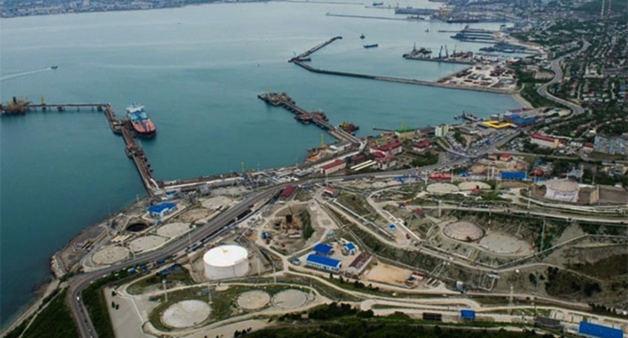Морской терминал Каспийского трубопроводного консорциума в Новороссийске. Фото Фото с сайта КТК

