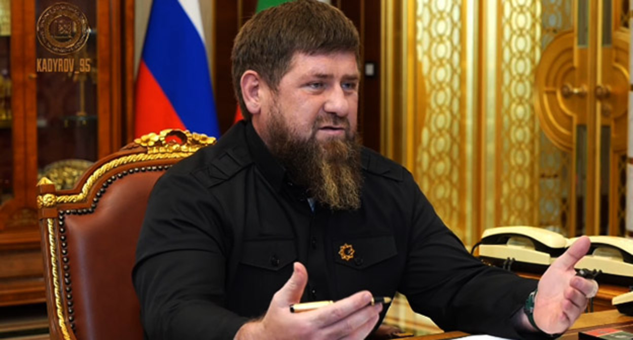 Рамзан Кадыров. Скриншот видео https://t.me/RKadyrov_95/2632