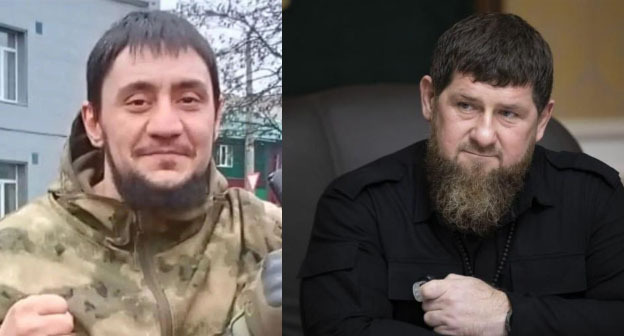Джамбулат Заураев (слева) и Рамзан Кадыров. Коллаж "Кавказского узла" Фото: "Грозный-Информ" https://www.grozny-inform.ru https://24tv.ua Джамбулат Заураев (слева) и Рамзан Кадыров. Коллаж "Кавказского узла" Фото: "Грозный-Информ" https://www.grozny-inform.ru https://24tv.ua