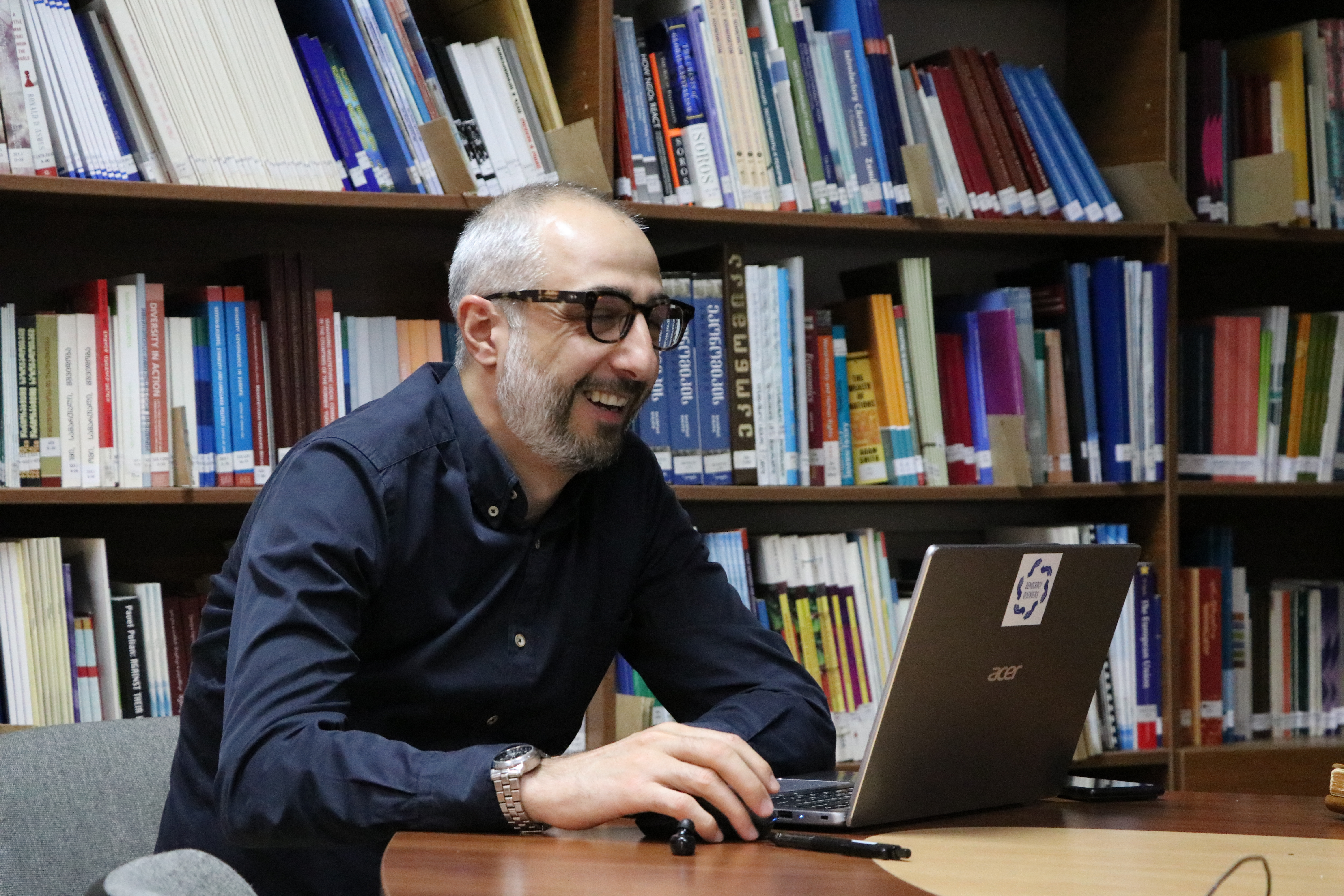 Георгий Мшвениерадзе. Фото: Нино Меманишвили, JAMnews. Георгий Мшвениерадзе. Фото: Нино Меманишвили, JAMnews.