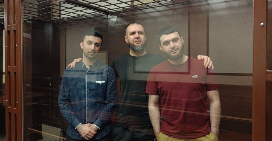 Подсудимые в Южном окружном военном суде. Фото Rusnews от 20.07.23, https://t.me/rusnews/38089
