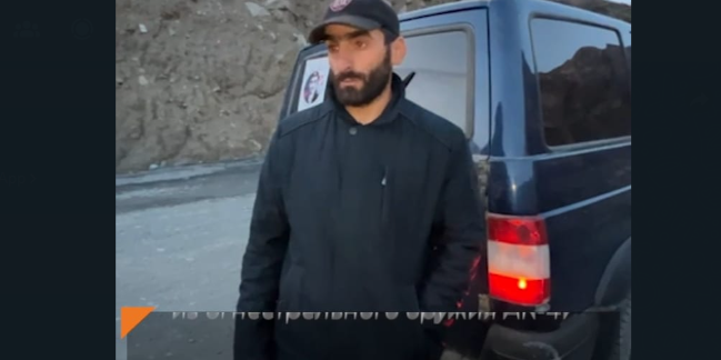 Гаджи Гаджиев. Скриншот видео https://t.me/sapakavkaz/1156 Гаджи Гаджиев. Скриншот видео https://t.me/sapakavkaz/1156