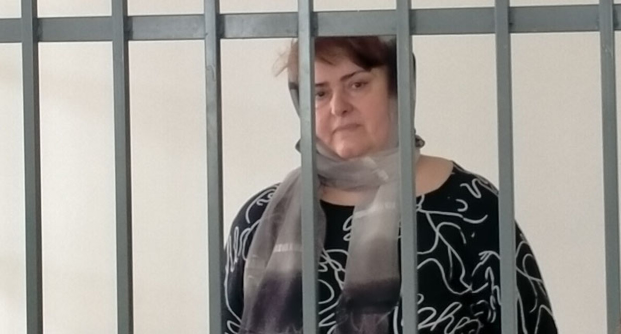 Зарема Мусаева в зале суда. Фото "Кавказского узла". Зарема Мусаева в зале суда. Фото "Кавказского узла".