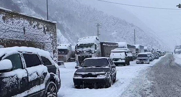 Военно-Грузинская дорога. Фото: МЧС России Военно-Грузинская дорога. Фото: МЧС России