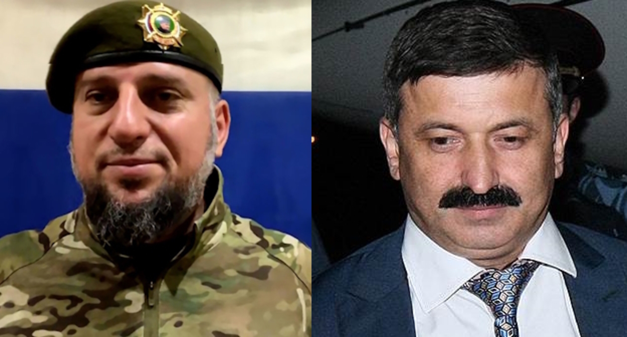 Апти Алаудинов и Рамзан Цицулаев, фото grozny-inform.ru. коллаж "Кавказского узла". Апти Алаудинов и Рамзан Цицулаев, фото grozny-inform.ru. коллаж "Кавказского узла".
