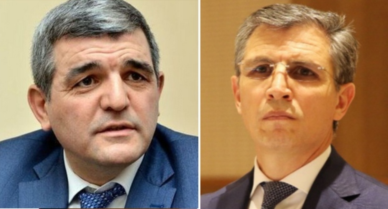Соперники Ильхама Алиева по президентской гонке Фазиль Мустафа (фото: https://1news.az) и Захид Орудж (фото: АПА https://ru.apa.az/vnutrennyaya-politika/zaxid-orudz-budet-kandidatom-na-prezidentskix-vyborax-546435). Коллаж "Кавказского узла". Соперники Ильхама Алиева по президентской гонке Фазиль Мустафа (фото: https://1news.az) и Захид Орудж (фото: АПА https://ru.apa.az/vnutrennyaya-politika/zaxid-orudz-budet-kandidatom-na-prezidentskix-vyborax-546435). Коллаж "Кавказского узла".