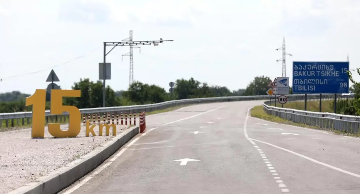 Автотрасса Бакурцихе - Цнори в Грузиии. Фото: пресс-служба правительства Грузии Автотрасса Бакурцихе - Цнори в Грузиии. Фото: пресс-служба правительства Грузии