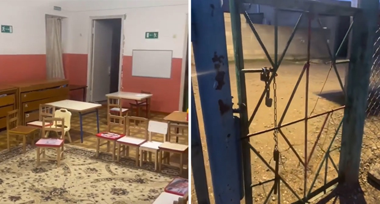 Детсад в Шамхале. Кадр из видео https://www.instagram.com/p/C3dSuNvM9wY/ Детсад в Шамхале. Кадр из видео https://www.instagram.com/p/C3dSuNvM9wY/