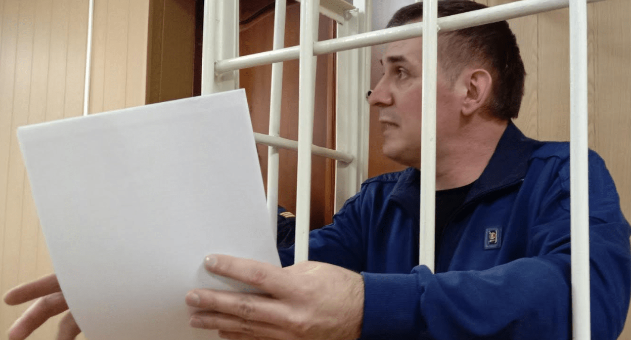 Игорь Нагавкин в суде. Фото корреспондента "Кавказского узла". Игорь Нагавкин в суде. Фото корреспондента "Кавказского узла".