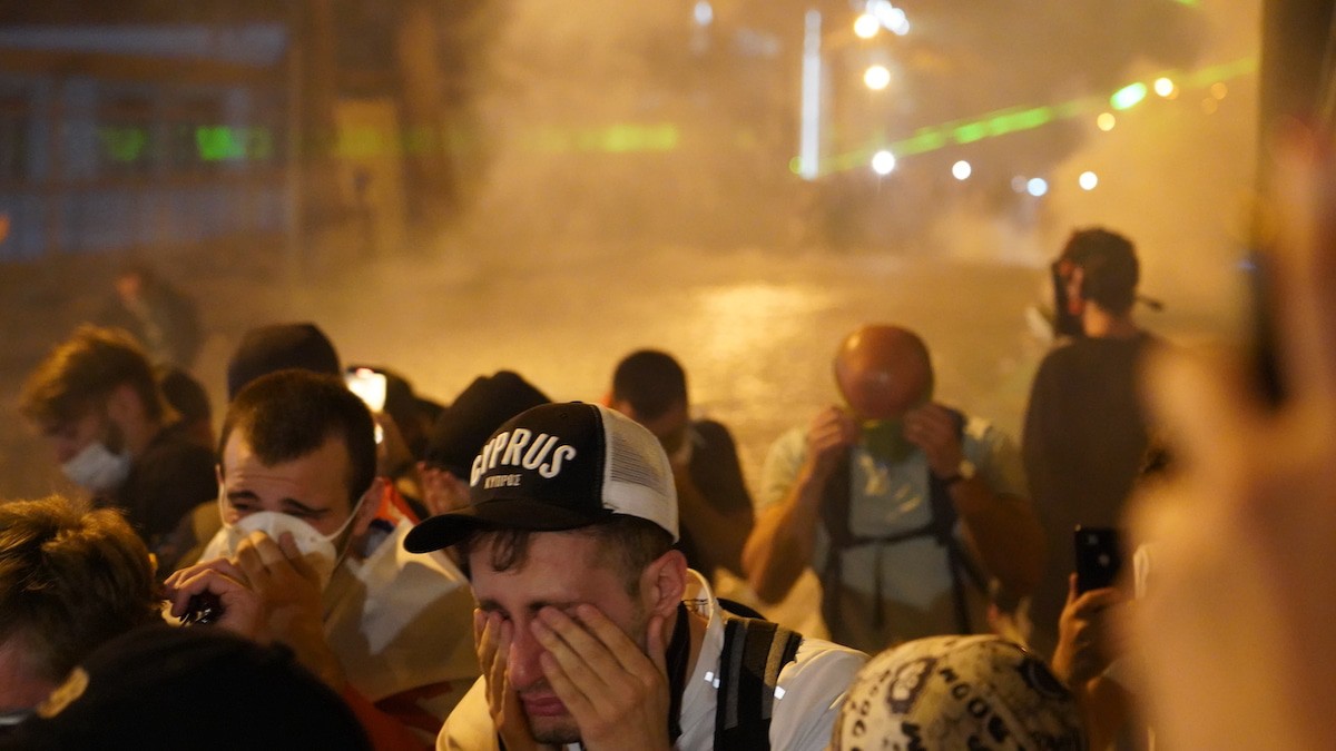 Разгон митинга 1. Фото: Давид Пипиа/JAMnews