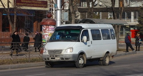 Маршрутка в Нальчике. Фото: РИА КБР https://kbrria.ru Маршрутка в Нальчике. Фото: РИА КБР https://kbrria.ru
