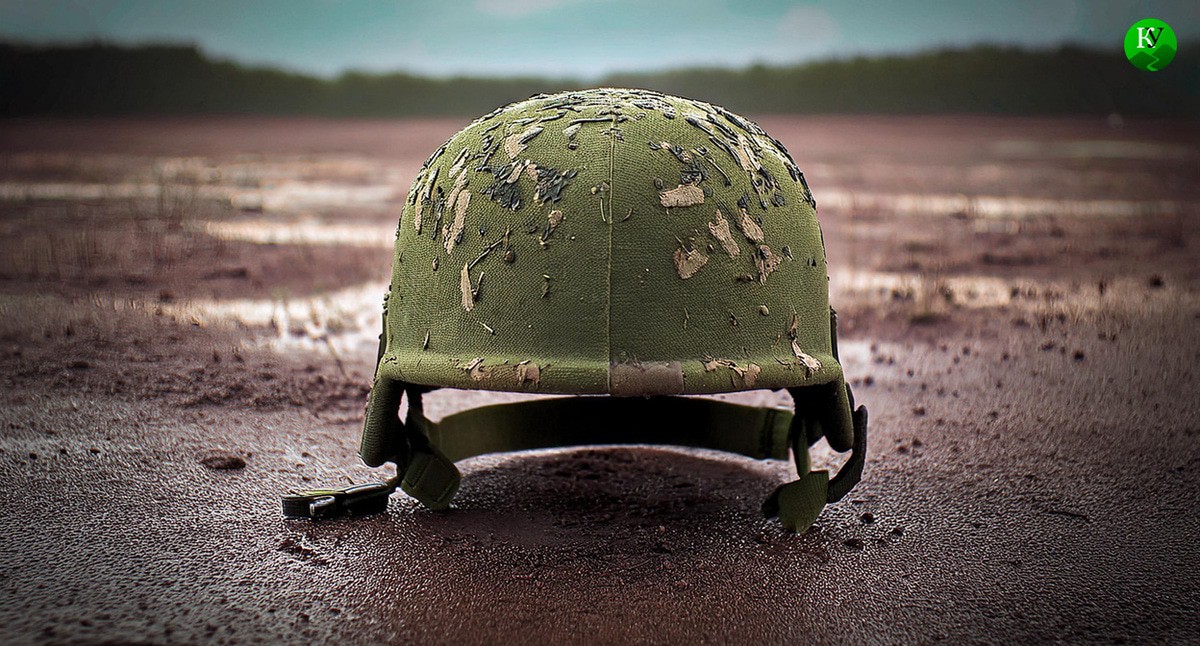 Каска военного. Иллюстрация создана «Кавказским узлом» с помощью ИИ в программе Photoshop Каска военного. Иллюстрация создана «Кавказским узлом» с помощью ИИ в программе Photoshop