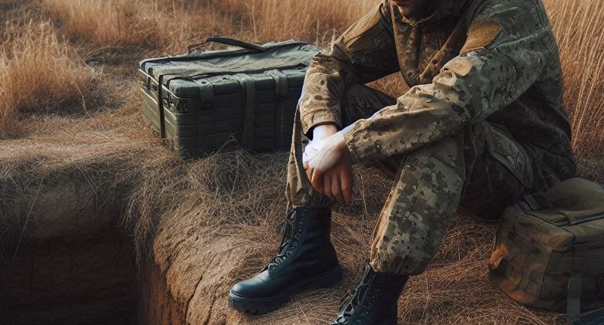 Военный у окопа. Иллюстрация создана «Кавказским узлом» с помощью ИИ в программе Copilot
Военный у окопа. Иллюстрация создана «Кавказским узлом» с помощью ИИ в программе Copilot