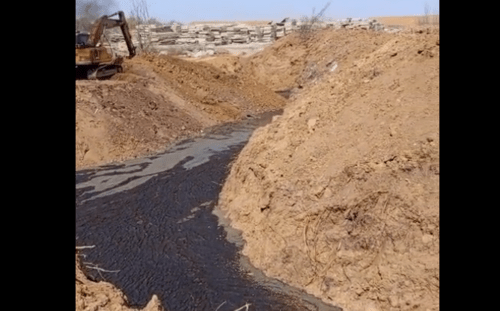 Обстановка на полигоне. Стоп-кадр видео со страницы в соцсети "ВКонтакте" Натальи Оськиной от 21.04.25, https://vk.com/wall599950419_19874.