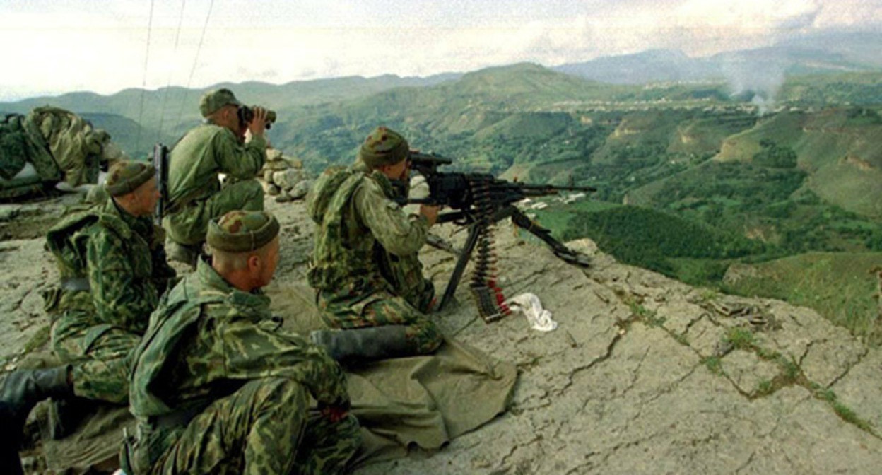 Вторжение боевиков в Дагестан в 1999 году. Фото: https://derbentmuseum.ru/nauchnaya-deyatelnost/vtorzheniya-boevikov-v-dagestan-v-1999-godu/