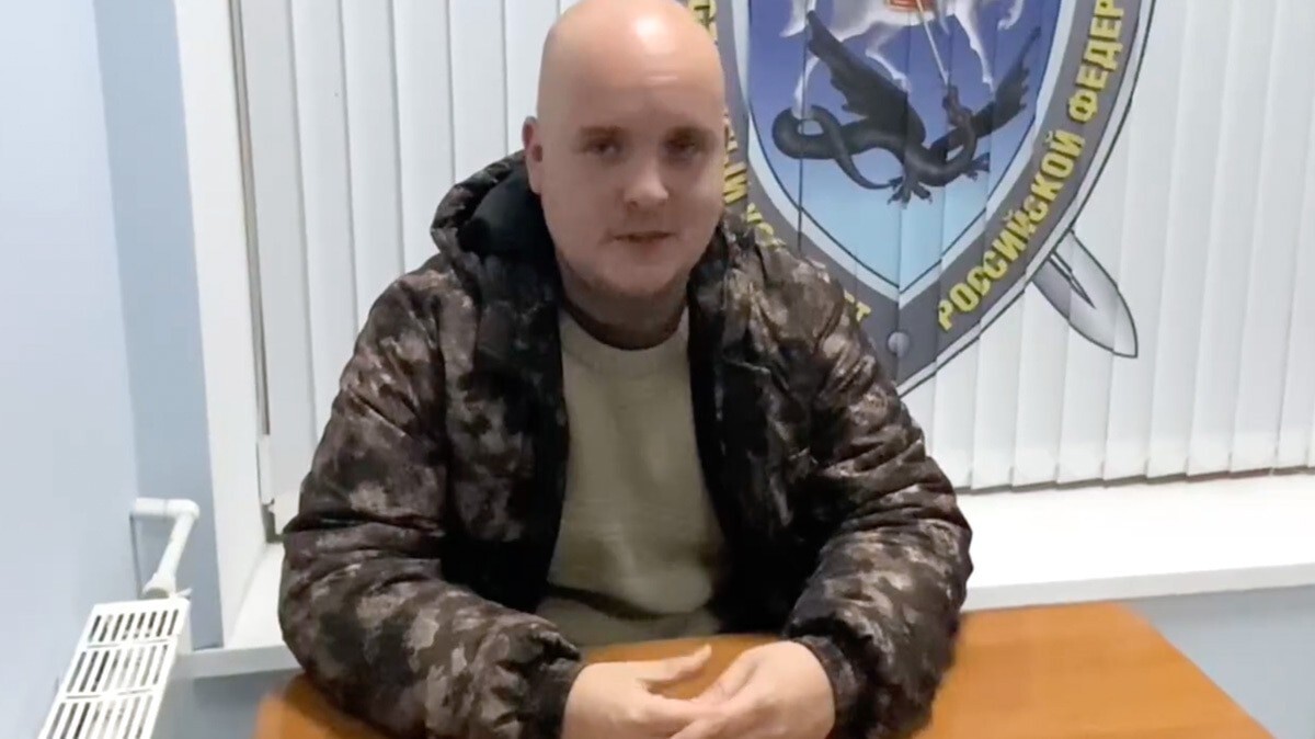 Илья Южаков. Кадр из видео из канала "Оперативные сводки". Илья Южаков. Кадр из видео из канала "Оперативные сводки".