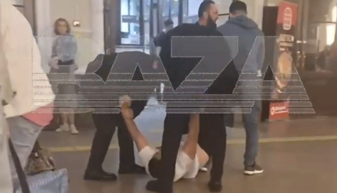 Похищение на Ярославском вокзале. Кадр видео BAZA / Telegram